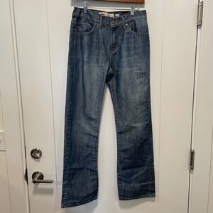 Levis 514 Slim Straight Jeans Boys Size 18 Reg Blue Denim 29x29 Medium Wash